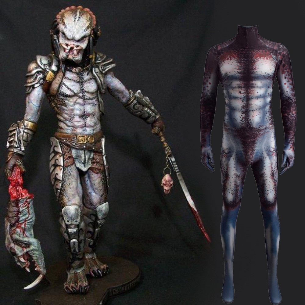 Game Predator Cosplay Costumes Predator Anime Cosplay Zentai Suit Halloween Costume