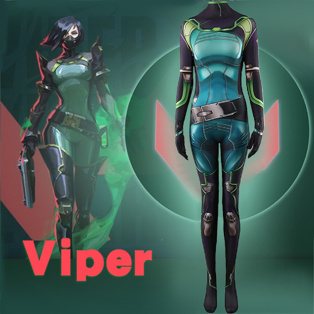 Valorant Viper Cosplay Costumes Halloween costume Female Game Set Cosplay Jumpsuit