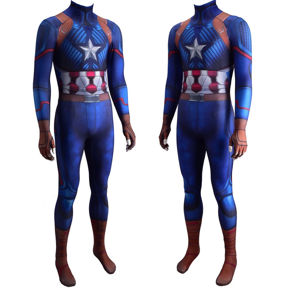 Captain America Costumes Cosplay Zentai Suit Comic-con Stage Show Costumes Halloween Cosplay Costumes