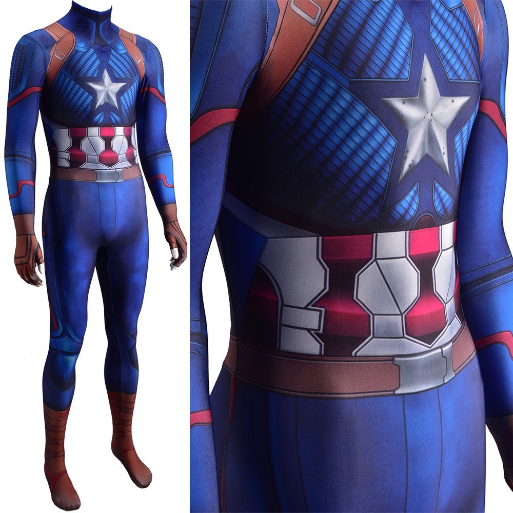 Captain America Costumes Cosplay Zentai Suit Comic-con Stage Show Costumes Halloween Cosplay Costumes