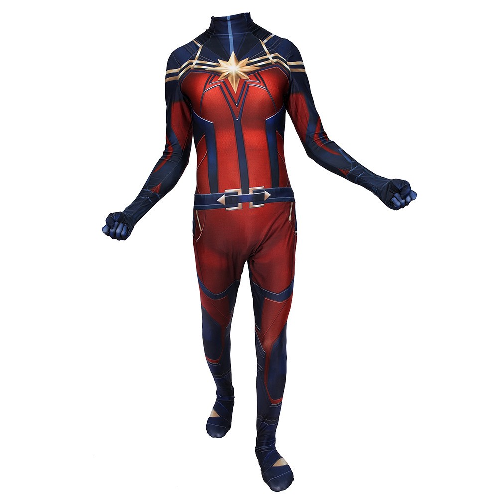 Captain Marvel Captain Marvel Costume Cosplay Zentai Suit Halloween Costume