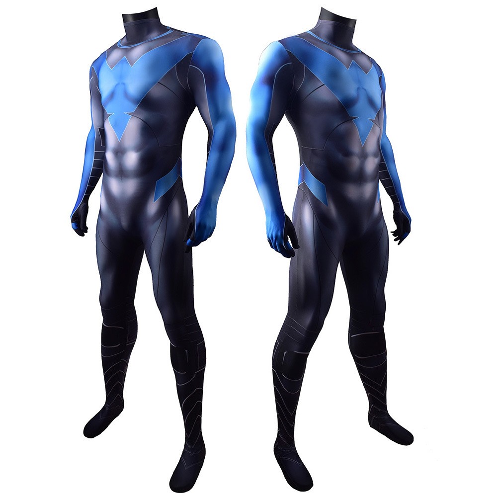 Dc Comics Hero Nightwing Blue Nightwing Cosplay Costumes Tights Costumes