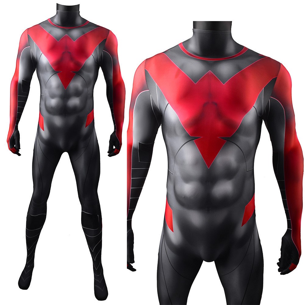 Dc Gotham Knights Nightwing Red Nightwing One-piece Tights Costumes