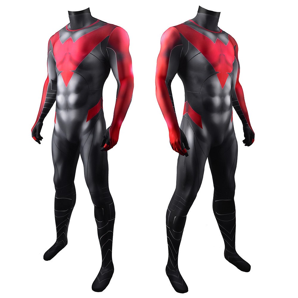 Dc Gotham Knights Nightwing Red Nightwing One-piece Tights Costumes Halloween Cosplay Costumes