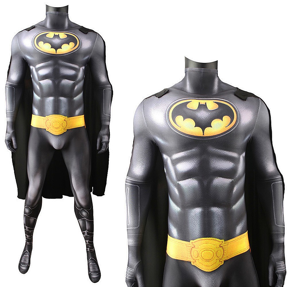Costume Michael Keton Version Batman Gray Version Halloween Cosplay Costumes