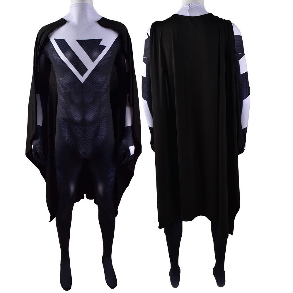 Black and White Superman Characters Stage Costumes Superman Costumes Cosplay Superman Cosplay Comic Con Costumes Halloween Cosplay Costumes