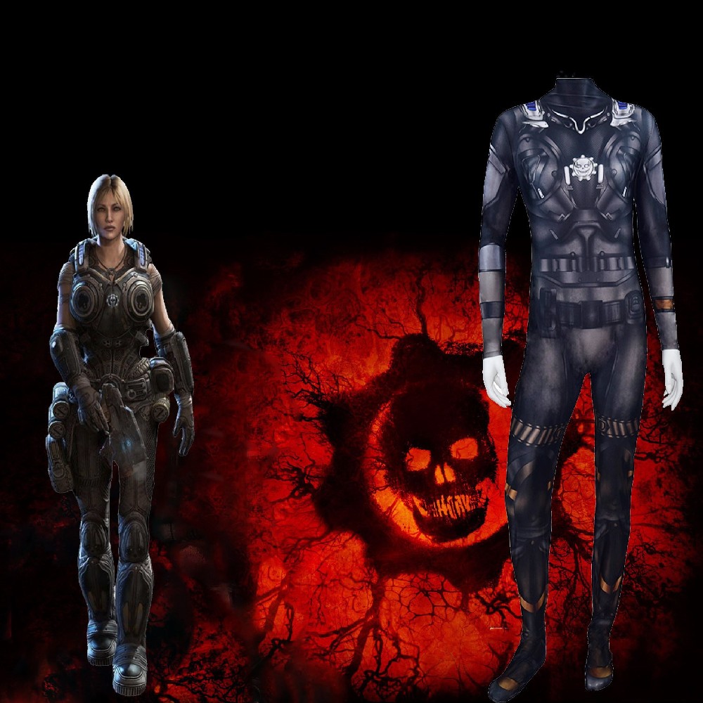 Gears of War 5cos Kate Delise Female Cosplay Costumes Halloween costume Cosplay Game Costume