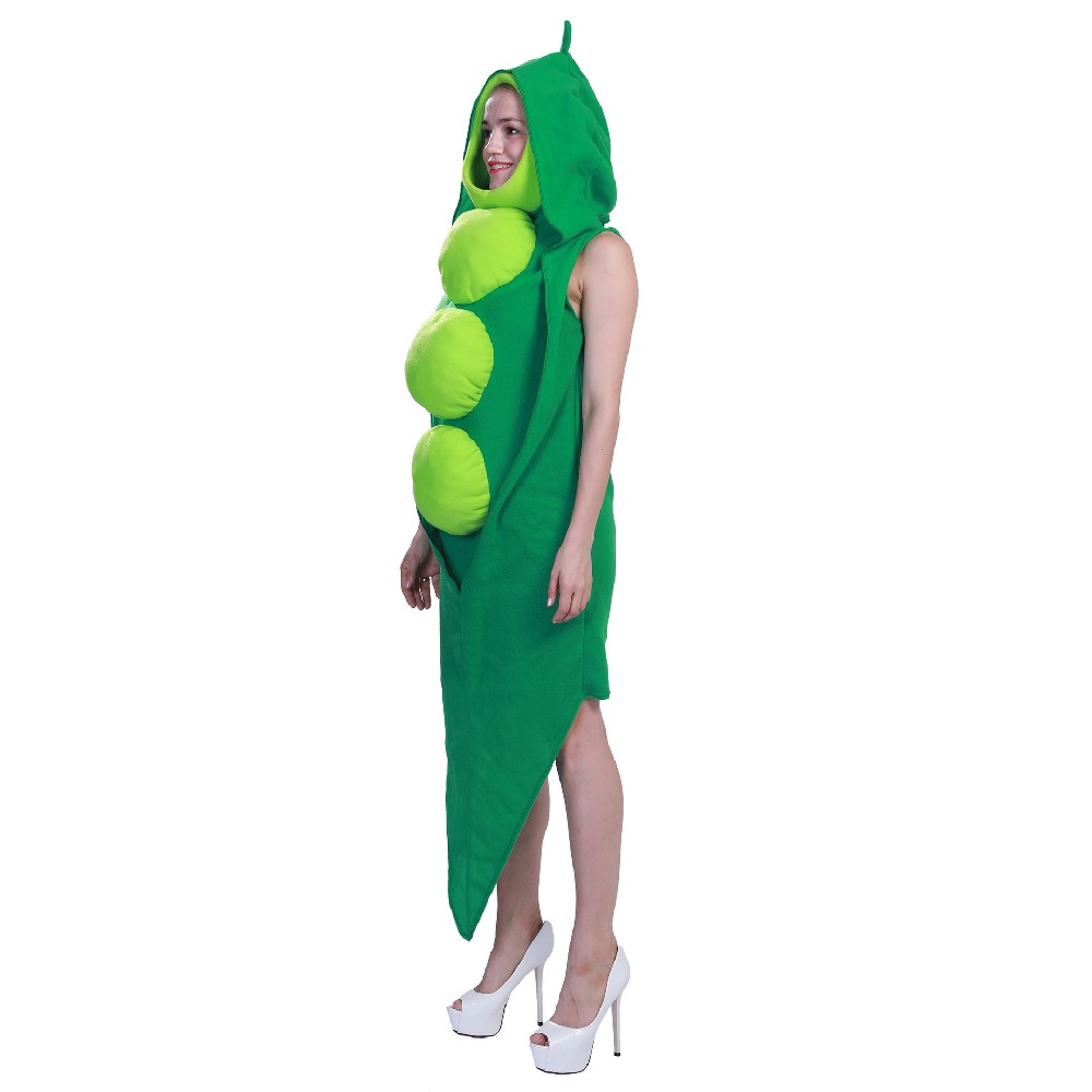 Festive Carnival Vegetables Stage Costumes Halloween Party Cosplay Food Peas Costumes Costumes