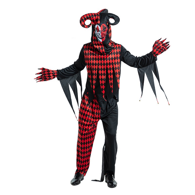 New Style is on the Shelves of the Source Male Man Clown Costume Costume Stage Performance Carnival Clown Soul Return Costume