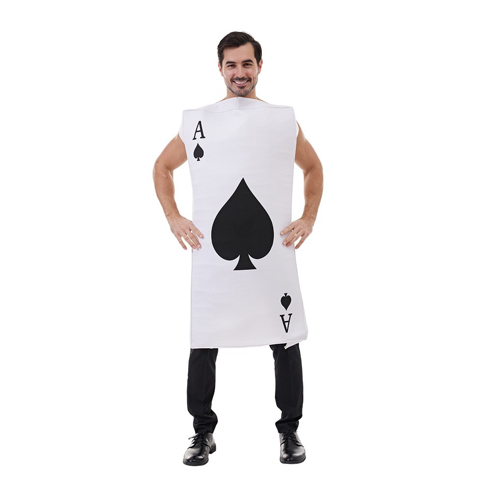 Halloween New Style Fun Poker Ludo Party Show Costumes Funny Cosplay Costumes
