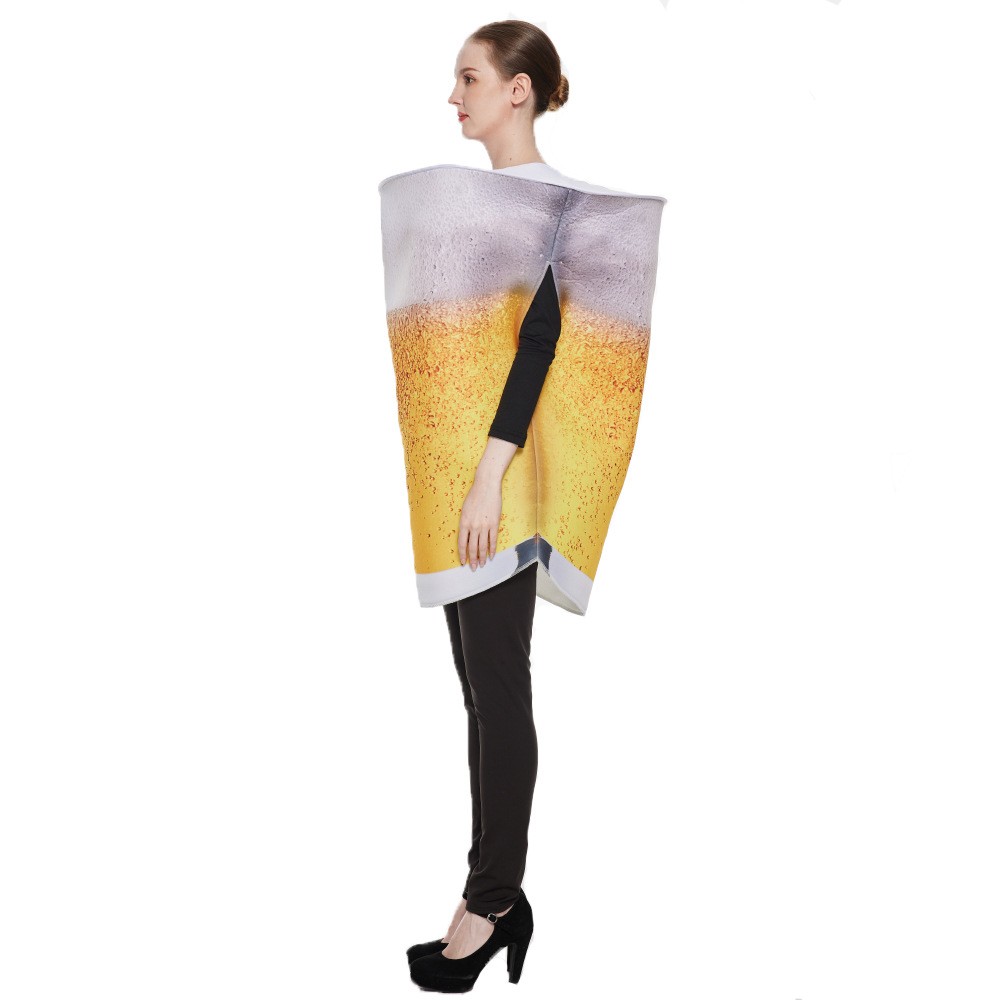 Halloween New Style Beer Mugs Show Costumes Cosplay Parties Show Costumes Fun Jumpsuits Costumes