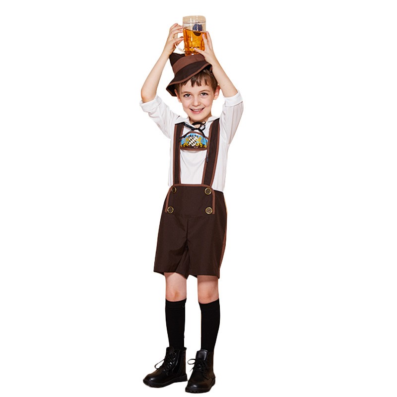 Alpine Beer Costume Halloween Carnival Costume Germany Oktoberfest Kids Suit