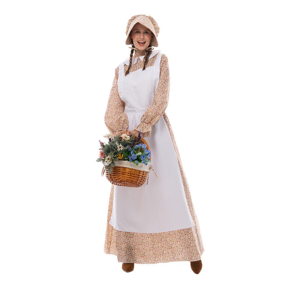 New Style Halloween Party Costumes Farm Woman Fresh Field Style Stage Costumes Dorothy Character Costumes