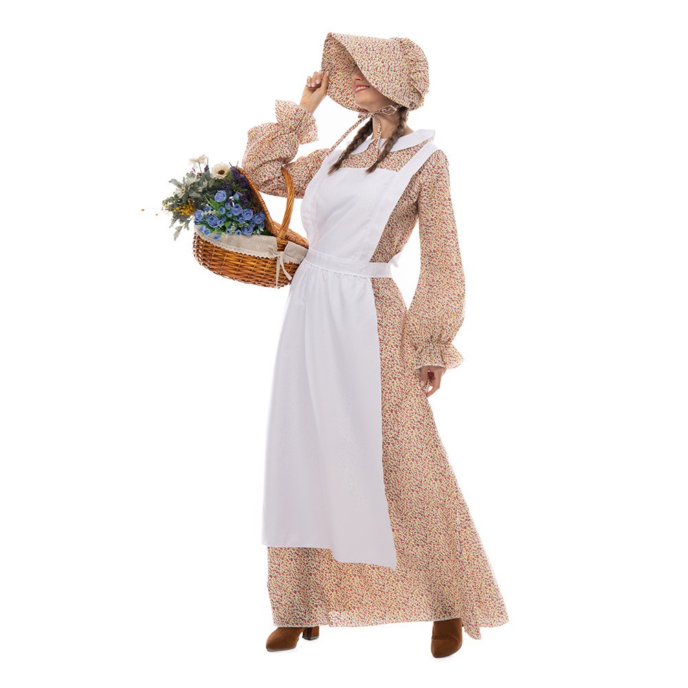 New Style Halloween Party Costumes Farm Woman Fresh Field Style Stage Costumes Dorothy Character Costumes