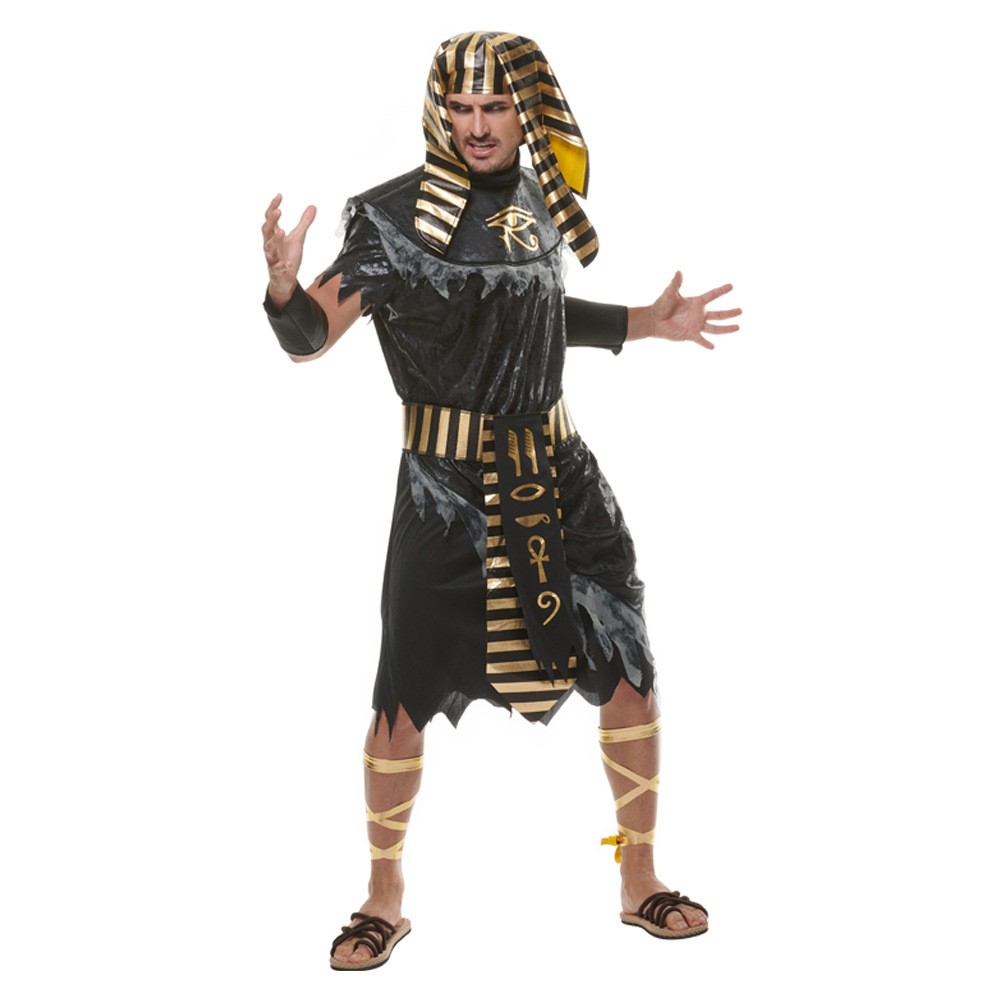 21 New Style Halloween Costume Male Man Black Egyptian Pharaoh Suit Cosplay Costume International Costume