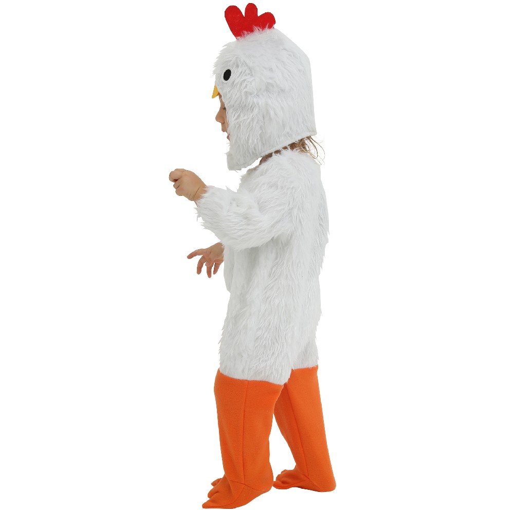 Baby Halloween Stuffed Animal Plays Halloween Baby Long White Fur Chick Suit Costume