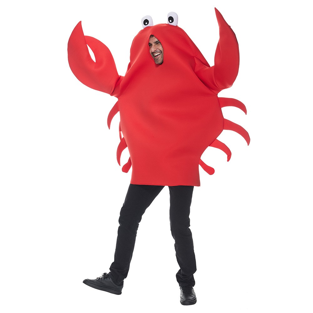 Party Funny Show Costumes Sea Life Shrimp Soldier Crab will Cosplay Costume Red Crab Lobster Halloween