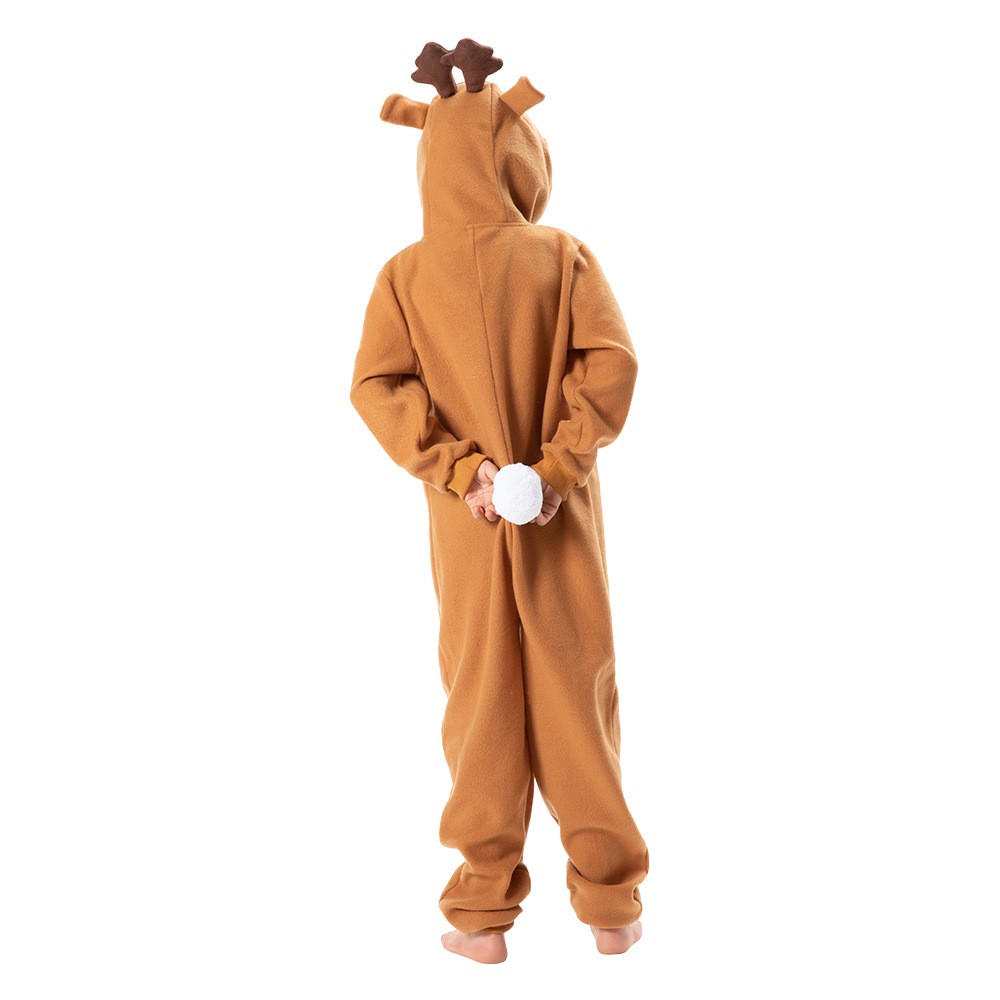 New Style Christmas Kids Elk One-piece Pajamas Christmas Mall Event Atmosphere Reindeer Animal Costumes