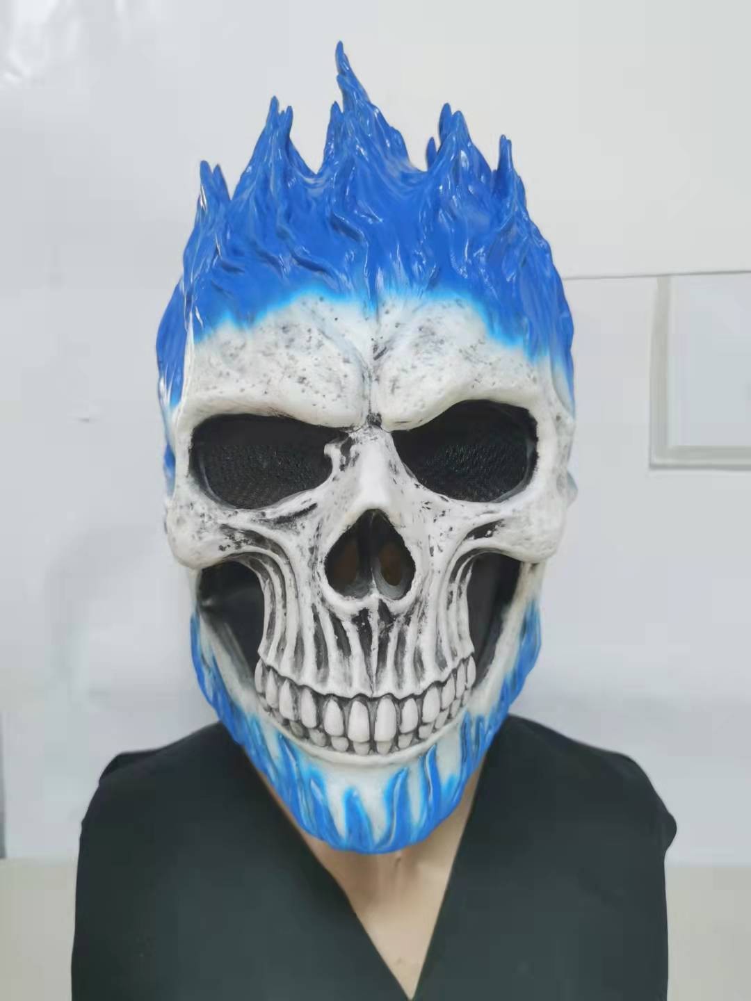 Halloween New Style Ghost Knight Mask Scary Ghost Full Face Mask Skull Latex Head Cover