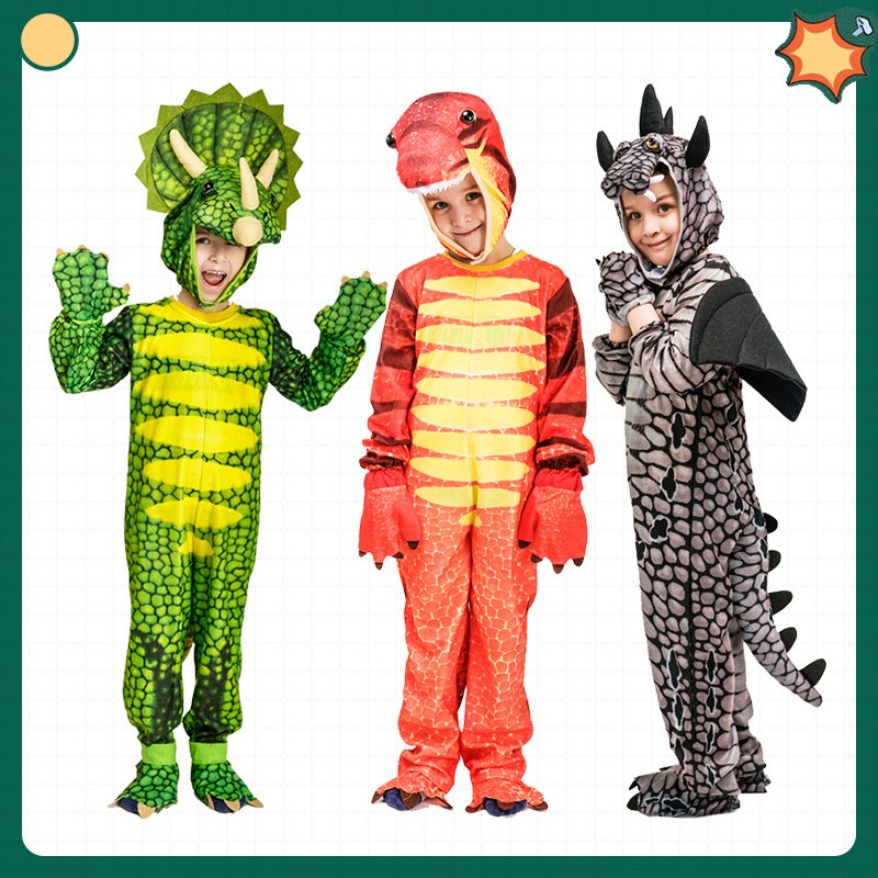 Kids Dinosaur Costume Halloween Masquerade Cosplay Costume Stage Party Costume
