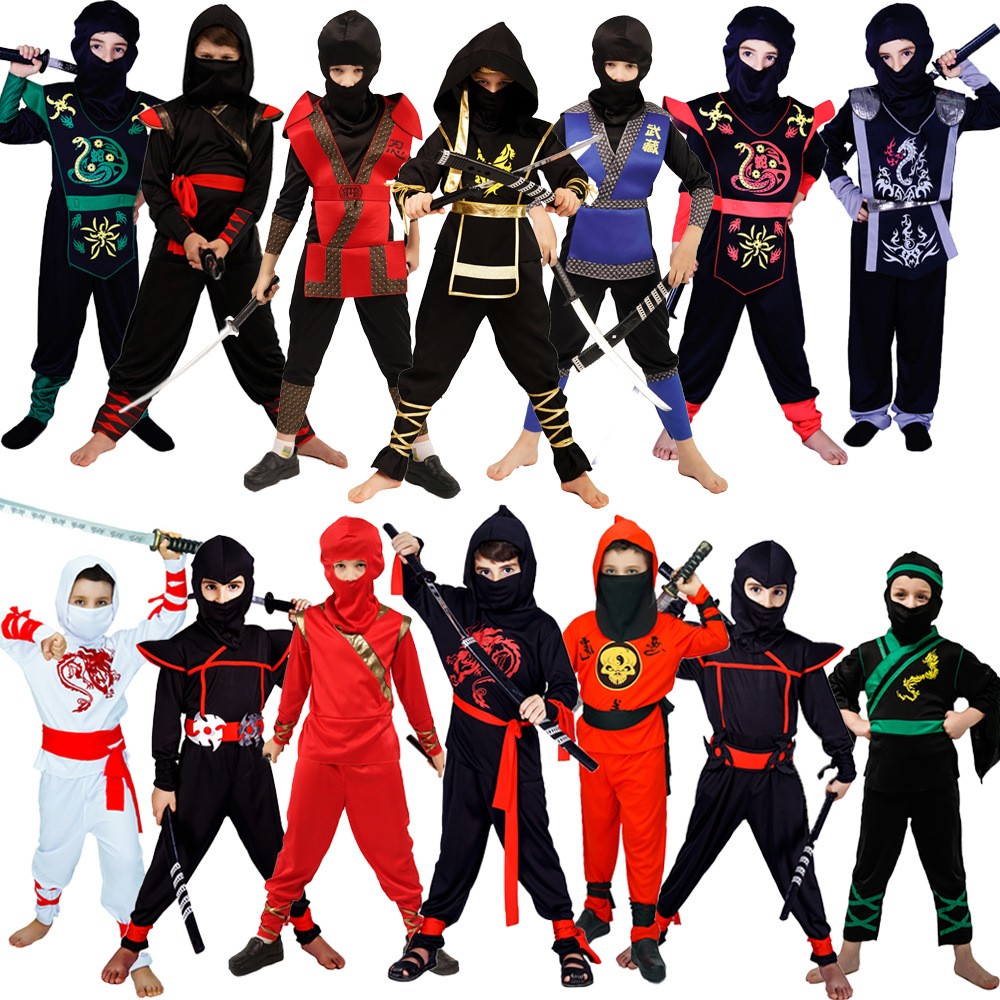 Halloween Kids Ninja Cosplay Costumes Cos Kids Ninja Show Costumes Kids Ninja Suit