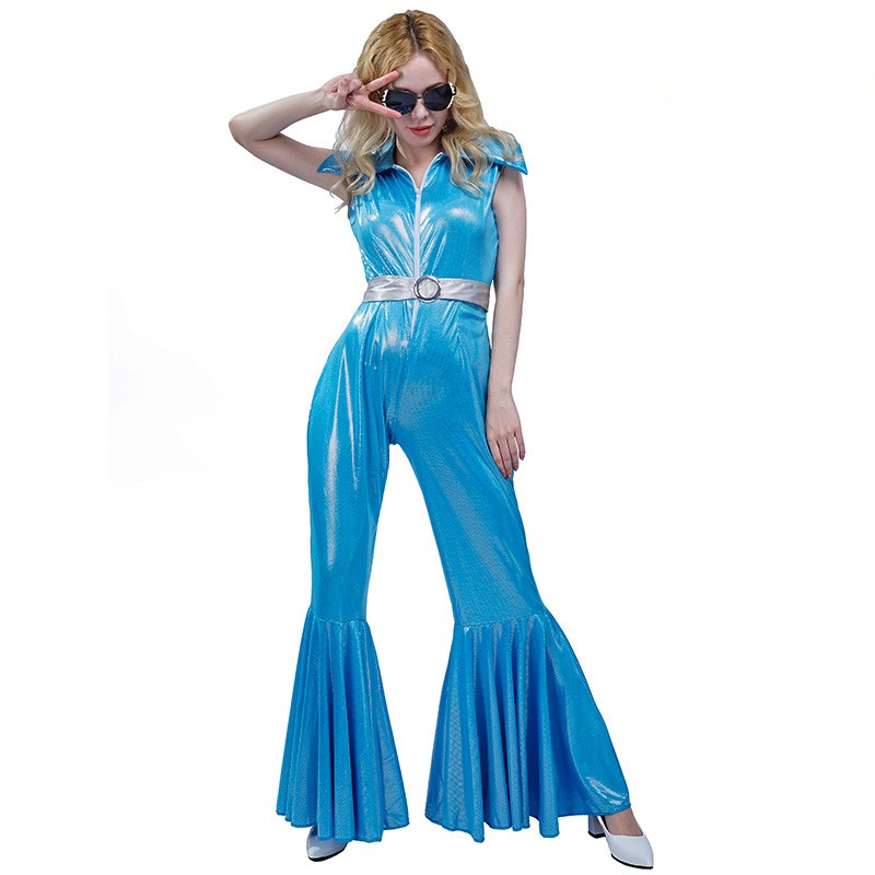 70\'s Disco Vintage Jumpsuit Stage Costumes Show Costumes Cosplay Costume Masquerade