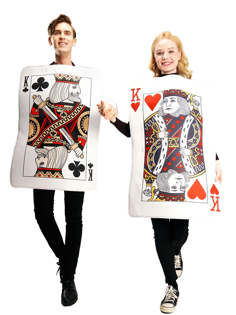 Playing Card Couple Costume Peach Queen Peach King Peach King Carnival Funny Party Costume Batch