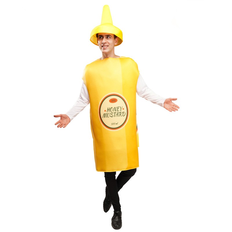 Couple\'s Mustard Ketchup Cosplay Costume Halloween Carnival Prom