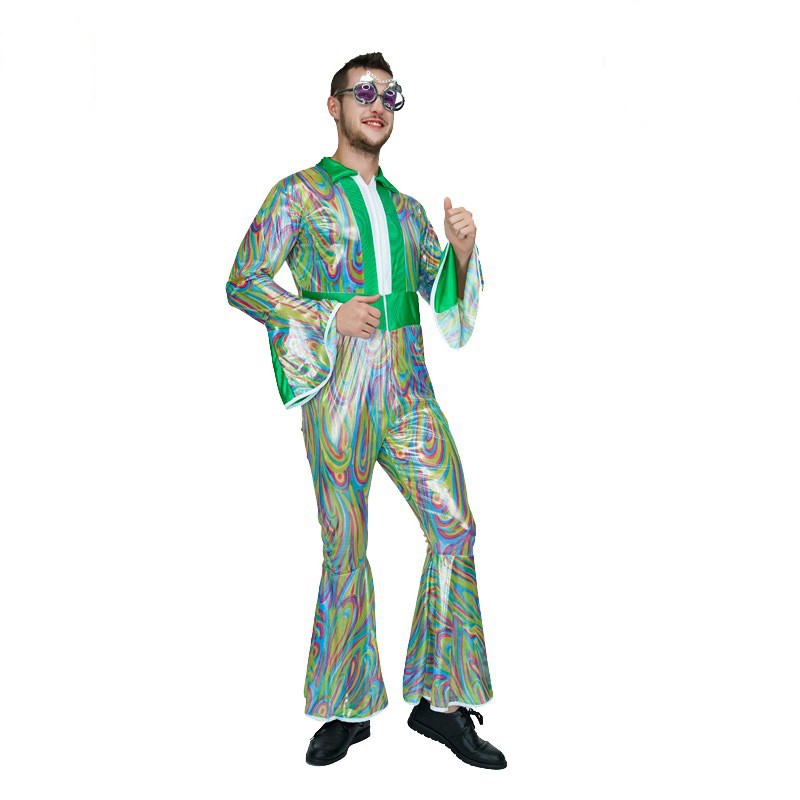Male Man Disco Costumes Stage Costumes Party Costumes Halloween Costumes Masquerade Show Costumes