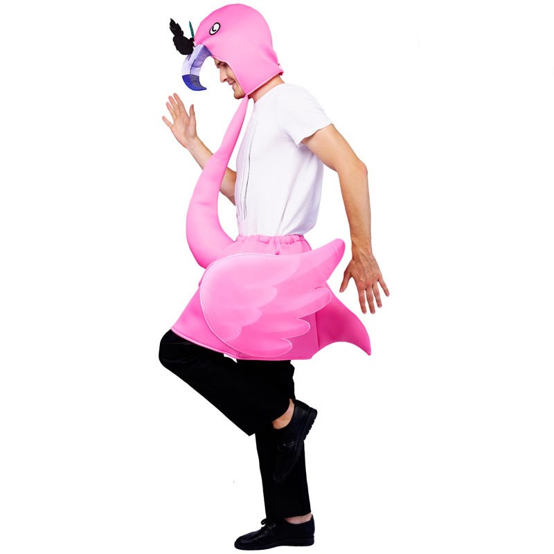 Halloween Pink Flamingo Stage Show Costumes Carnival Funny Party Costumes Adults Cosplay Costume