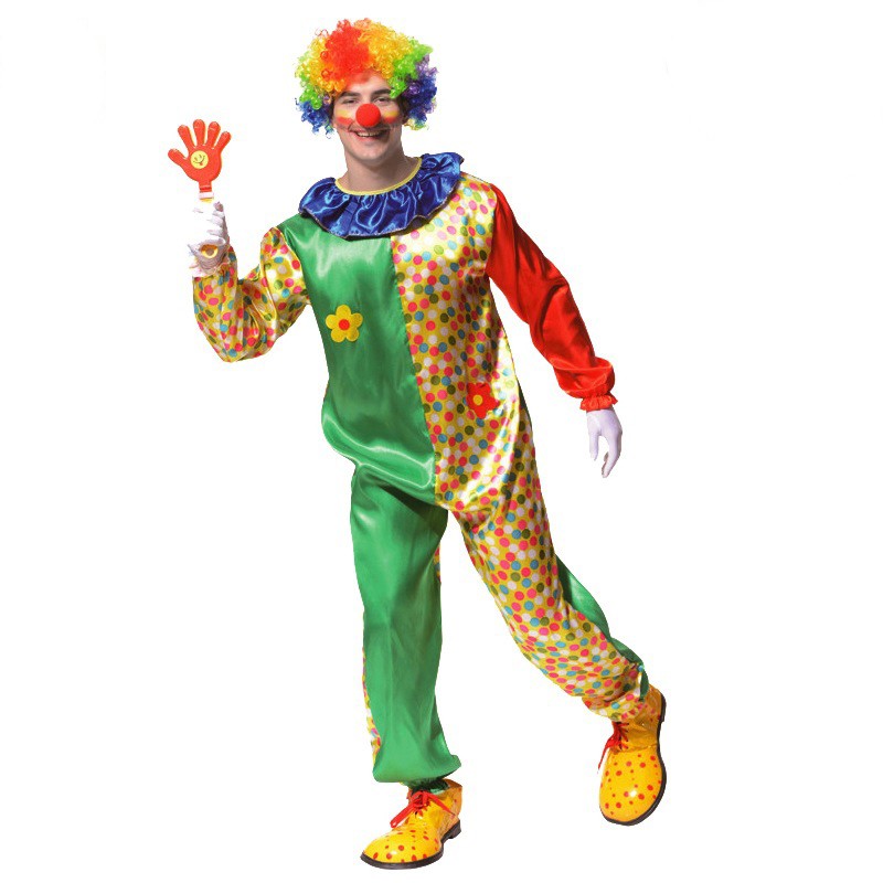 Halloween Adult Big Men Circus Fun Clown Costume Show Costumes Cosplay Show Costumes