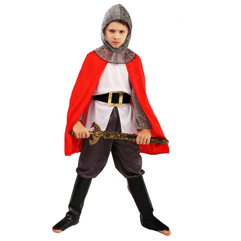 Halloween Little Boy Kids European Medieval Crusader Knight Show Costumes Samurai Cosplay Costume Kids Clothing