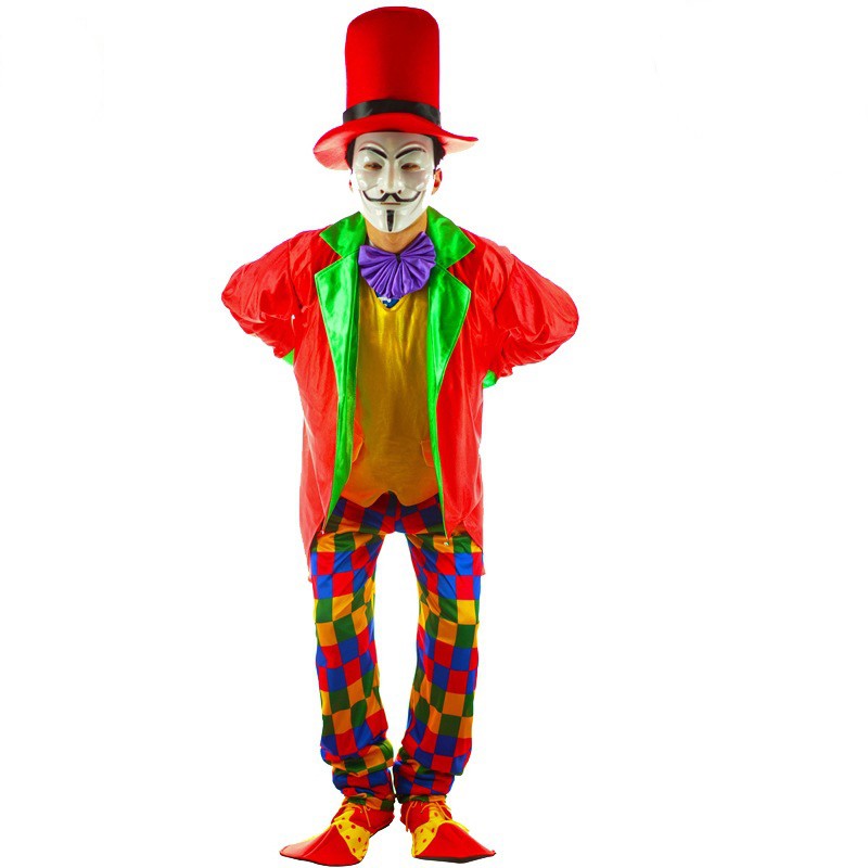 Halloween Adult Men Magician Clown Cosplay Costume Party Costume Cosplay Show Stage Costumes