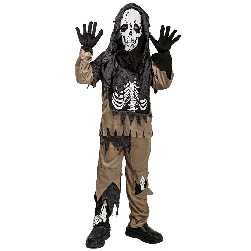 Halloween Boys Scary Skull Masquerade Party Costume Stage Costumes Cosaply Costume