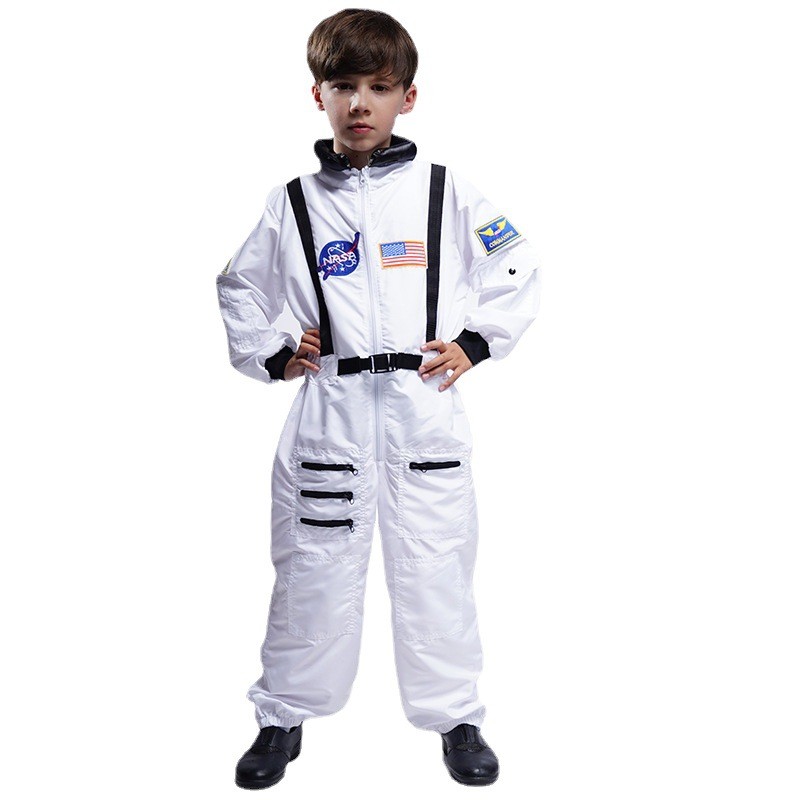 Space Costumes Children\'s Show New Year\'s Day Middle and Small Space Costumes Play Costumes Aerospace Costumes Astronauts Show Costumes