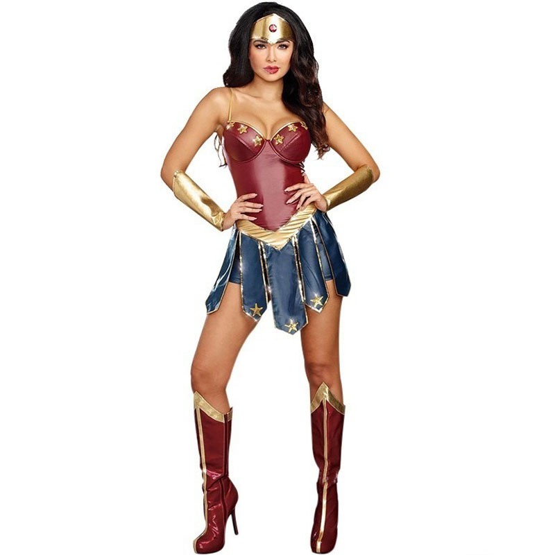 S-3xl Halloween Wonder Woman Costume Cosplay Costume Gladiator Costume
