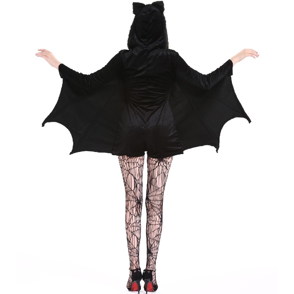 M-4xl Plus Size Halloween Bat Costume Cos Bat Costume Vampire Girl Costume