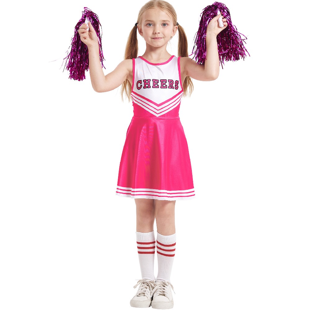 Children\'s Cheerleading Costume Baby Girl Cheerleading Costume Stage Performance School Cheerleading Costume