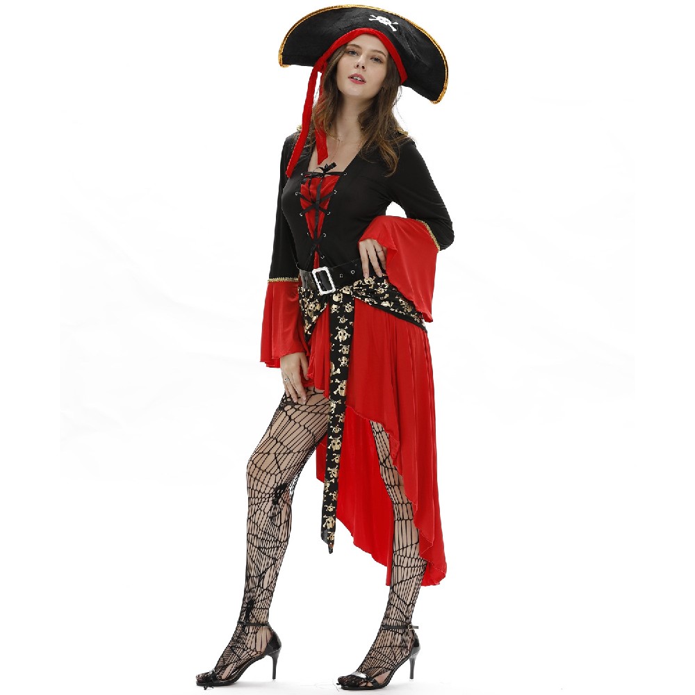 S-3xl Plus Size Ladies Halloween Sexy Pirate Costume Cosplay Costume