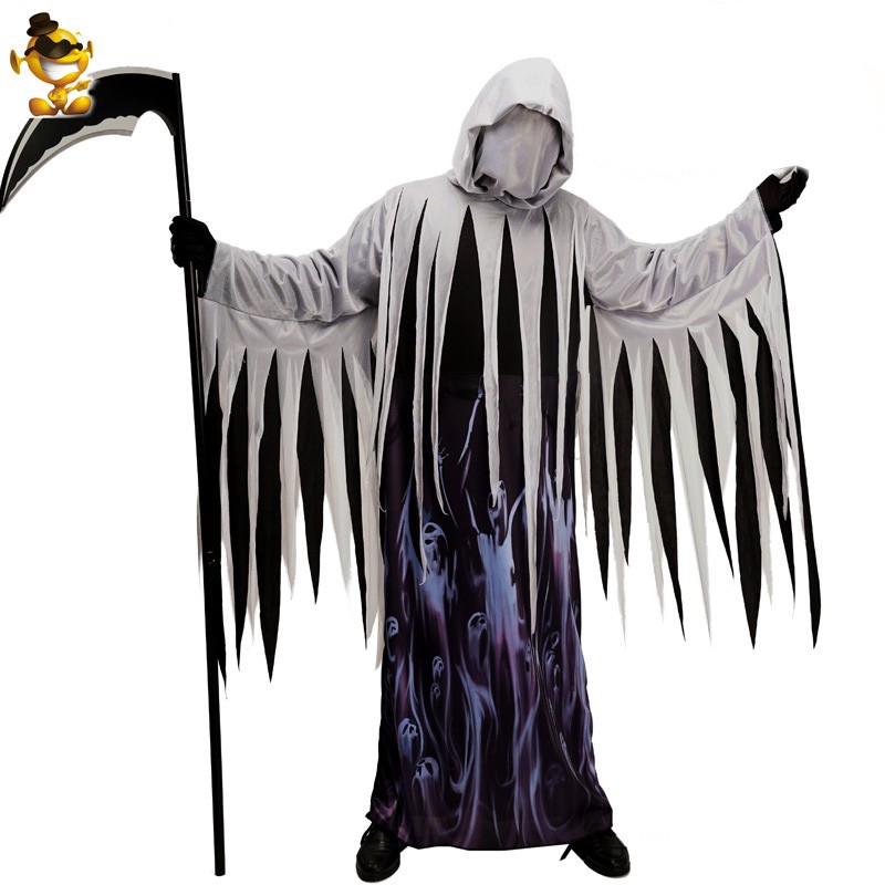 Halloween Adult Men Reaper Soul Reaper Cosplay Costume Death Stage Show Costumes Cosplay Costume