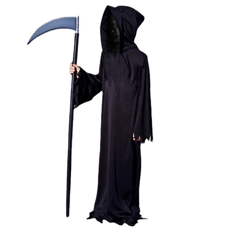 Child Horror Death Costume Halloween Play Costume Dark Messenger Ghost Costume Costume