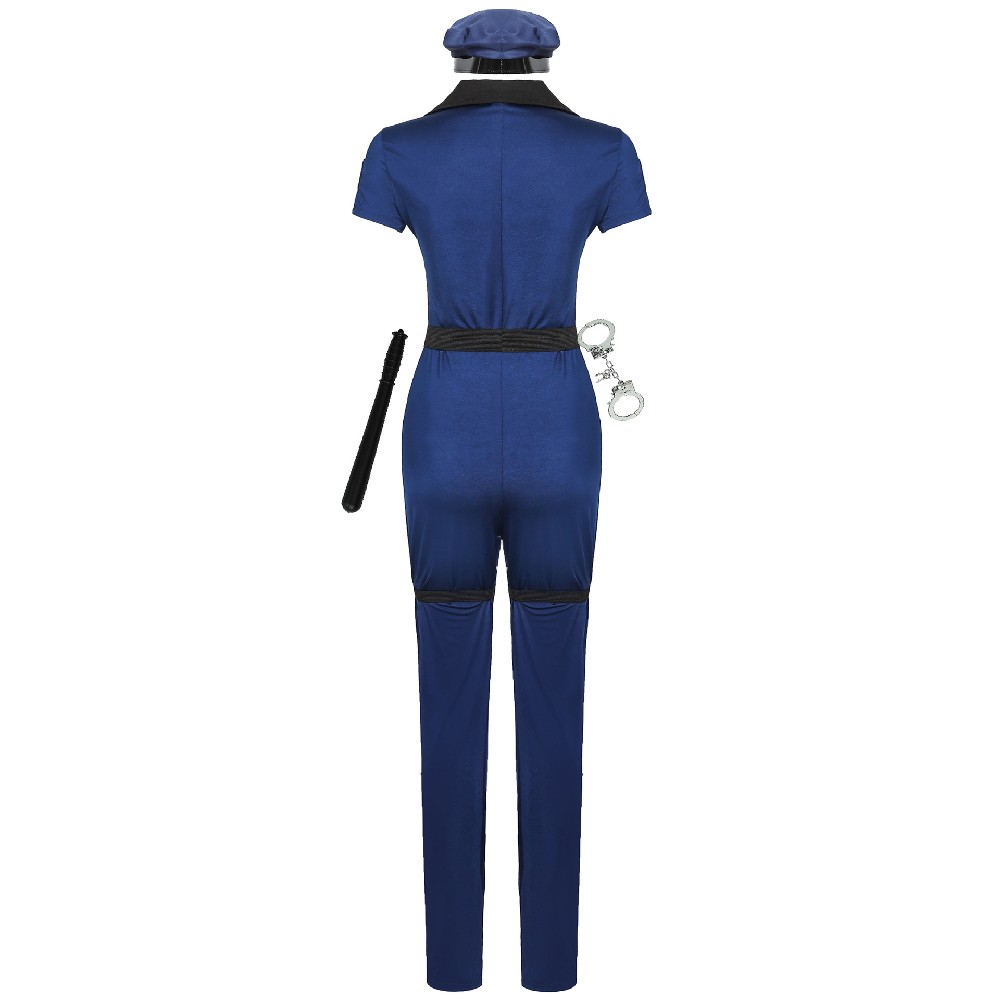 M-xl Plus Size Halloween Costume Cosplay Costume Stage Show Policewoman Costume Game Costume