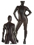 Black Zentai Costume Shiny Metallic Zentai Suit