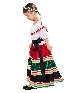 New Style Day of the Dead Play Dress Mexican National Little Girl Dress Halloween Party Costume