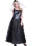 Halloween Dress Up Black Ghost Bride Costume Halloween Holiday Party Cosplay Costume