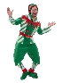 2021 New Style Christmas Costume Male Man Striped Christmas Elf Men's Set Festive Party Carnival Costume