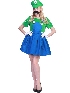 Halloween Cosplay Costume Nintendo Super Mario Plumber Suit Party Overalls Costume