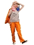 Halloween Male Man Big Girl Couple Orange Prisoner Cosplay Party Costume Jumpsuit Costume Suit