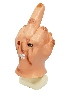 Halloween Despises Middle Finger Latex Mask Pullovers Spoofing Finger Head Cover Party Vibes