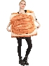 Adult Male and Female Couple Peanut Butter Toast Bread Conjoined Show Costumes Cos Stage Costumes